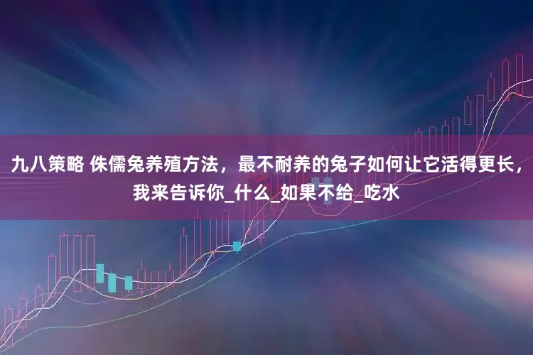 九八策略 侏儒兔养殖方法，最不耐养的兔子如何让它活得更长，我来告诉你_什么_如果不给_吃水